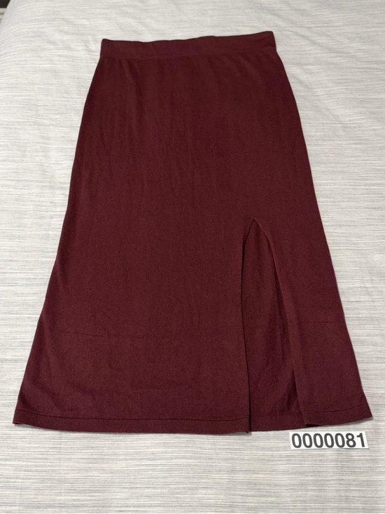 Banana Republic Dresses & Skirts - NWT Banana Republic Brown Modal Cotton Blend Knit Midi Skirt Side Slit Sz M